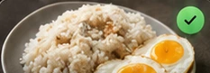 Menu nasi telur